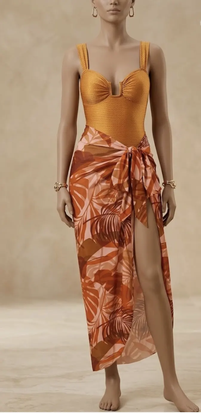Maillot de bain orange S - 2