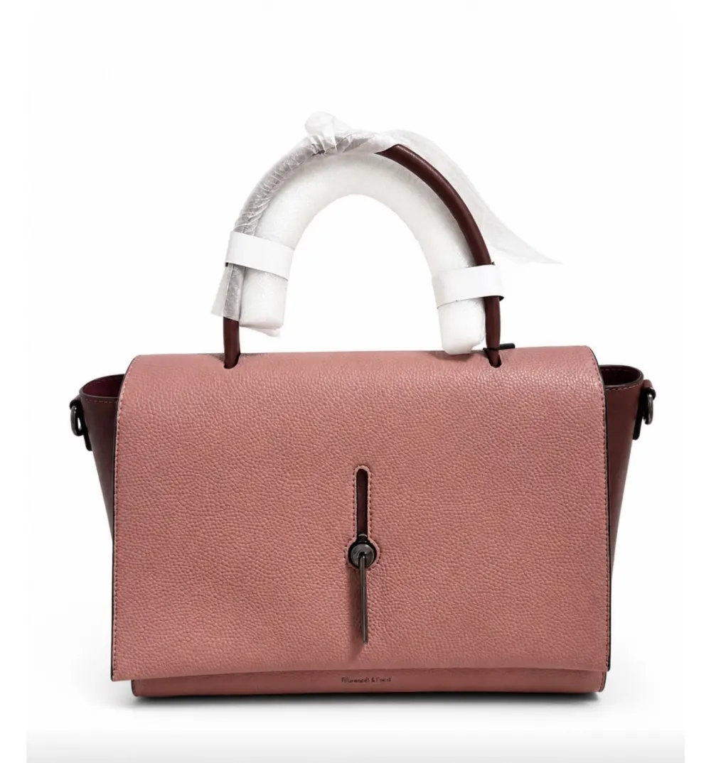 Grand sac rose bordeau TE - 2