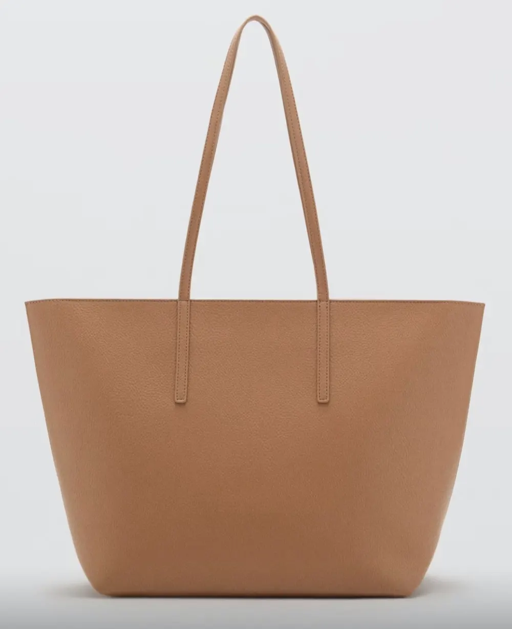 Mango sac cabas camel - 2