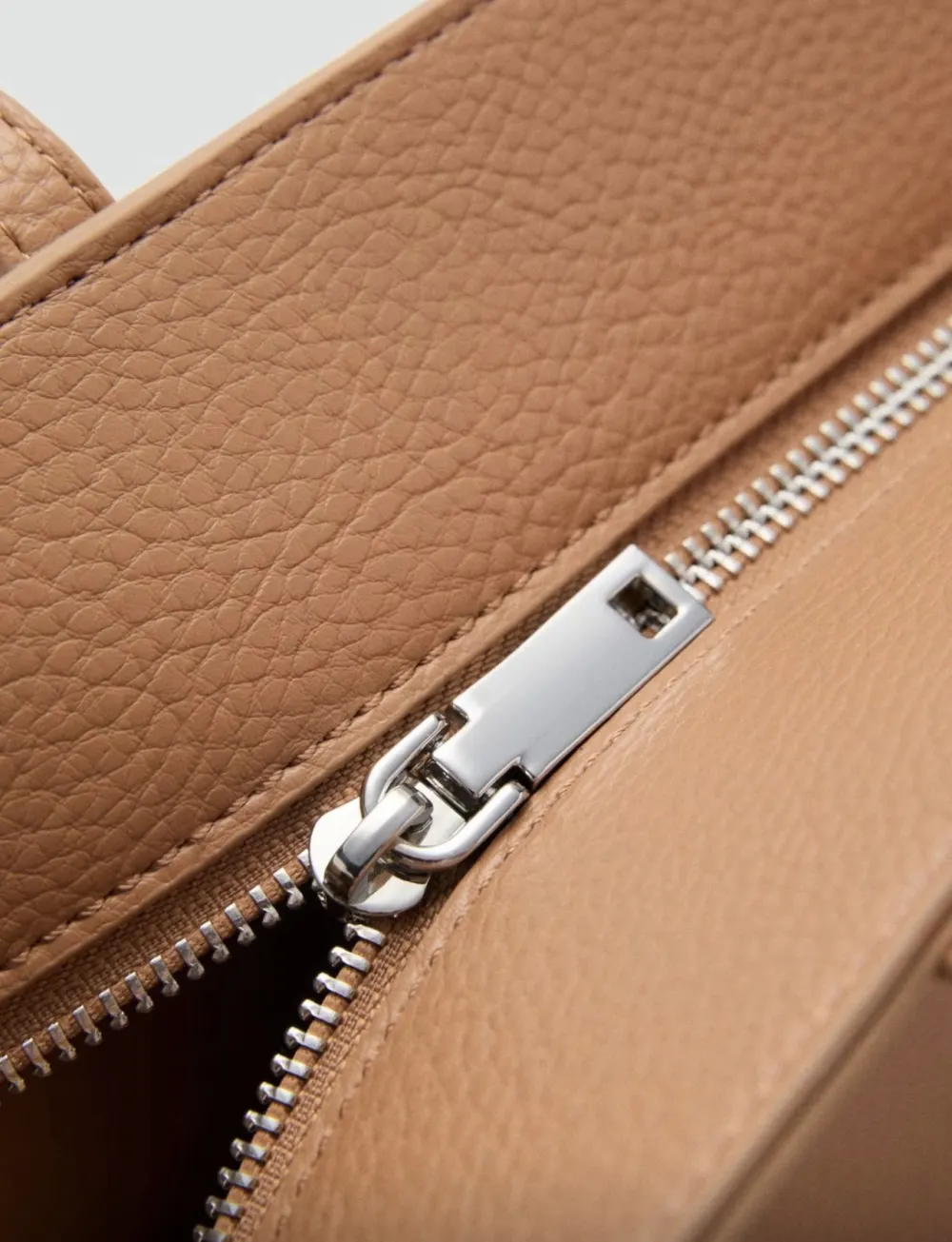 Mango sac cabas camel - 3