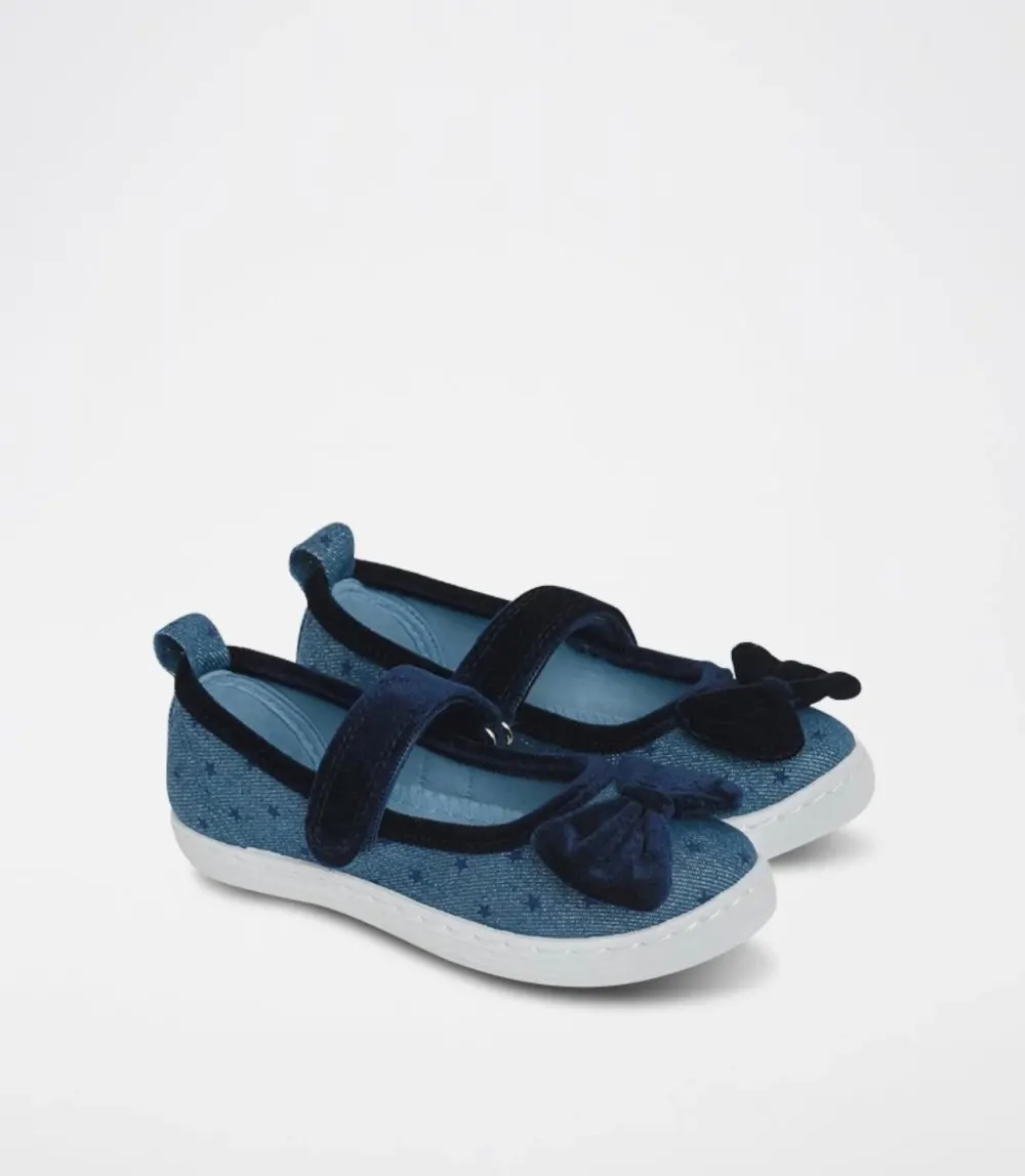 Tennis jeans velours bleu Cool Club - 2