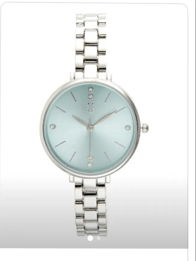 Montre argentée fond bleu Christian Lacroix - 2