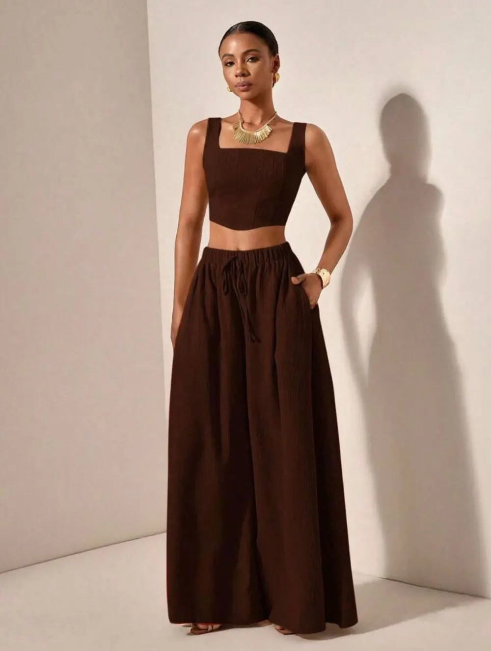 Ensemble marron - 2