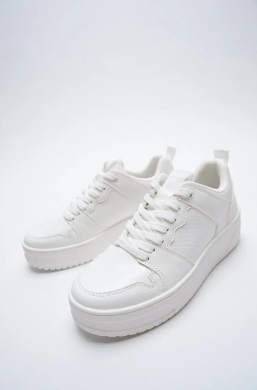 Tennis blanche Zara - 2