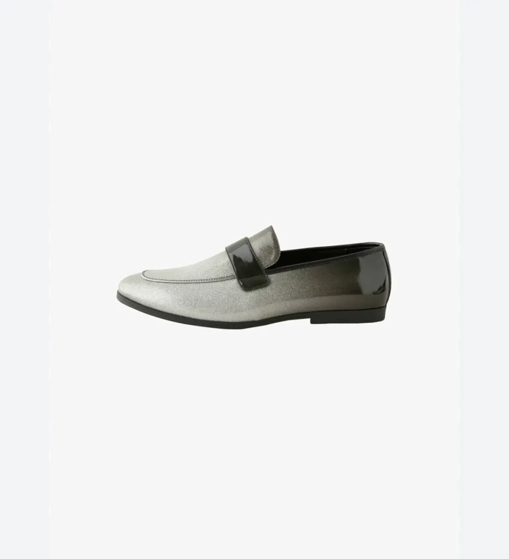 Mocassin argent noir Next - 2