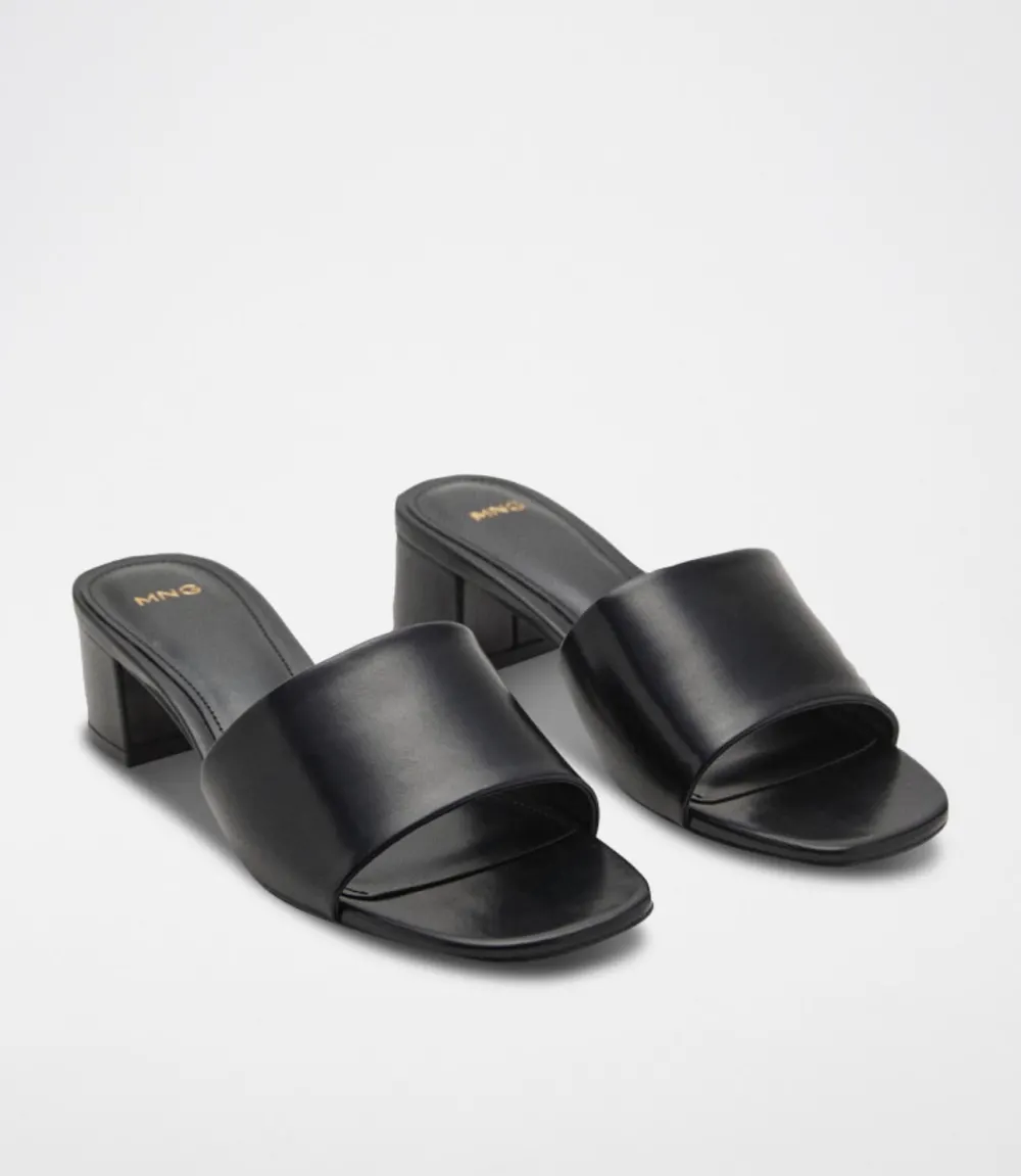 Mule bloc noire Mango - 2