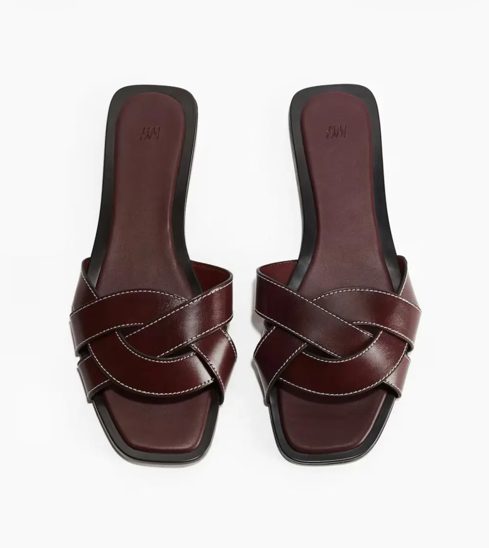 Mule plate bordeaux H&M - 2