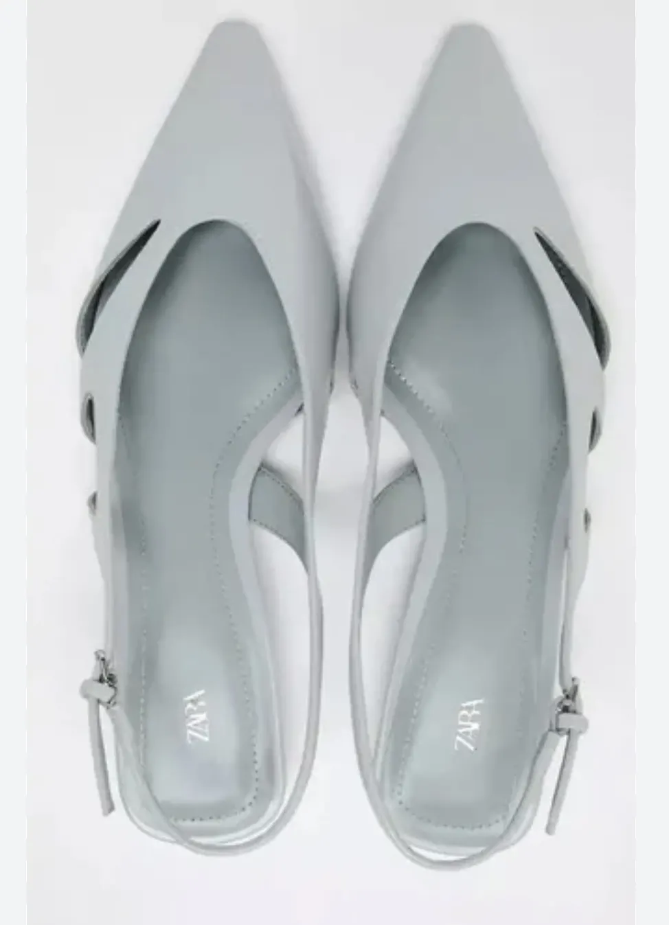Slingback bleu ciel Zara - 2