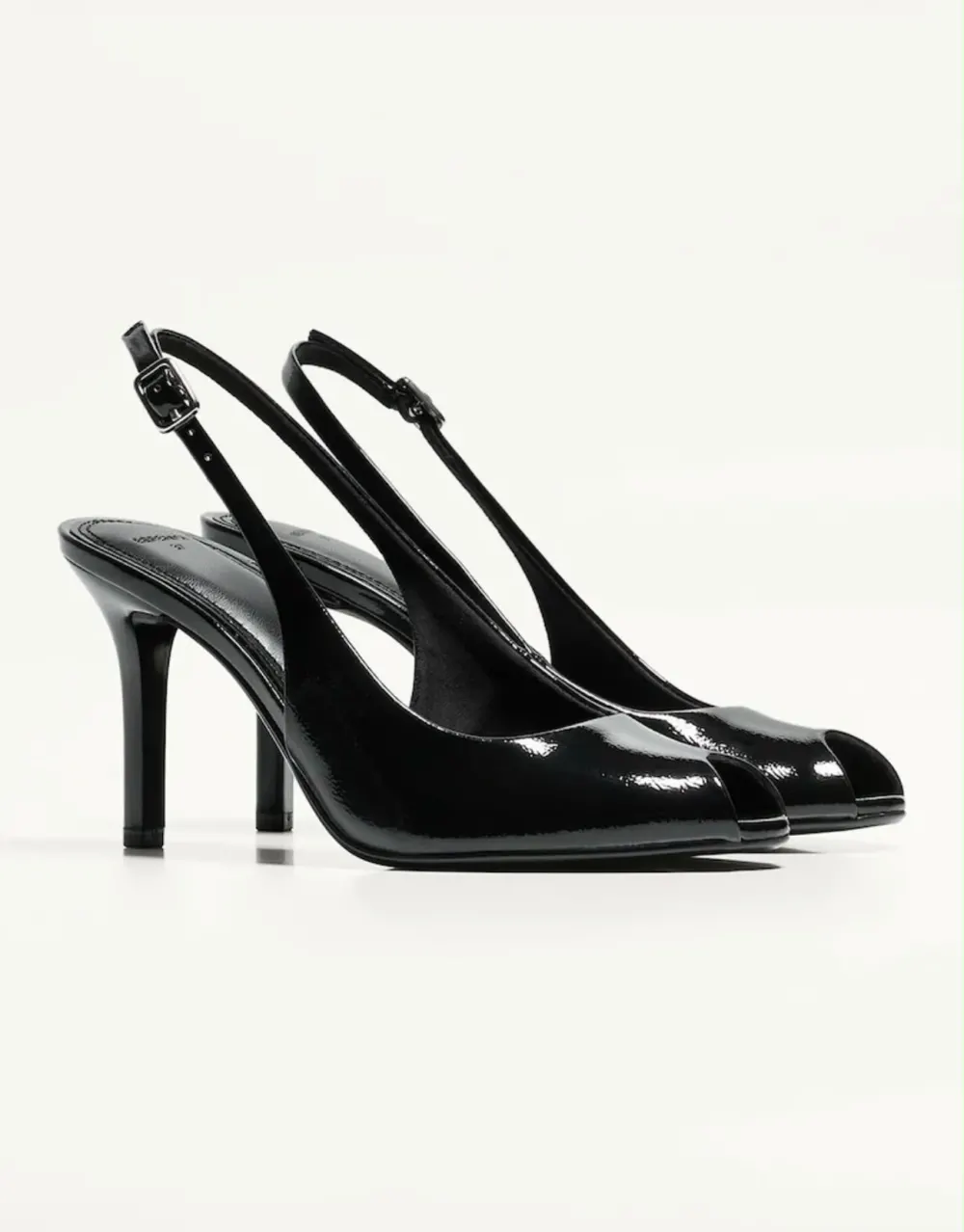 Slingback vernie noire Bershka - 2