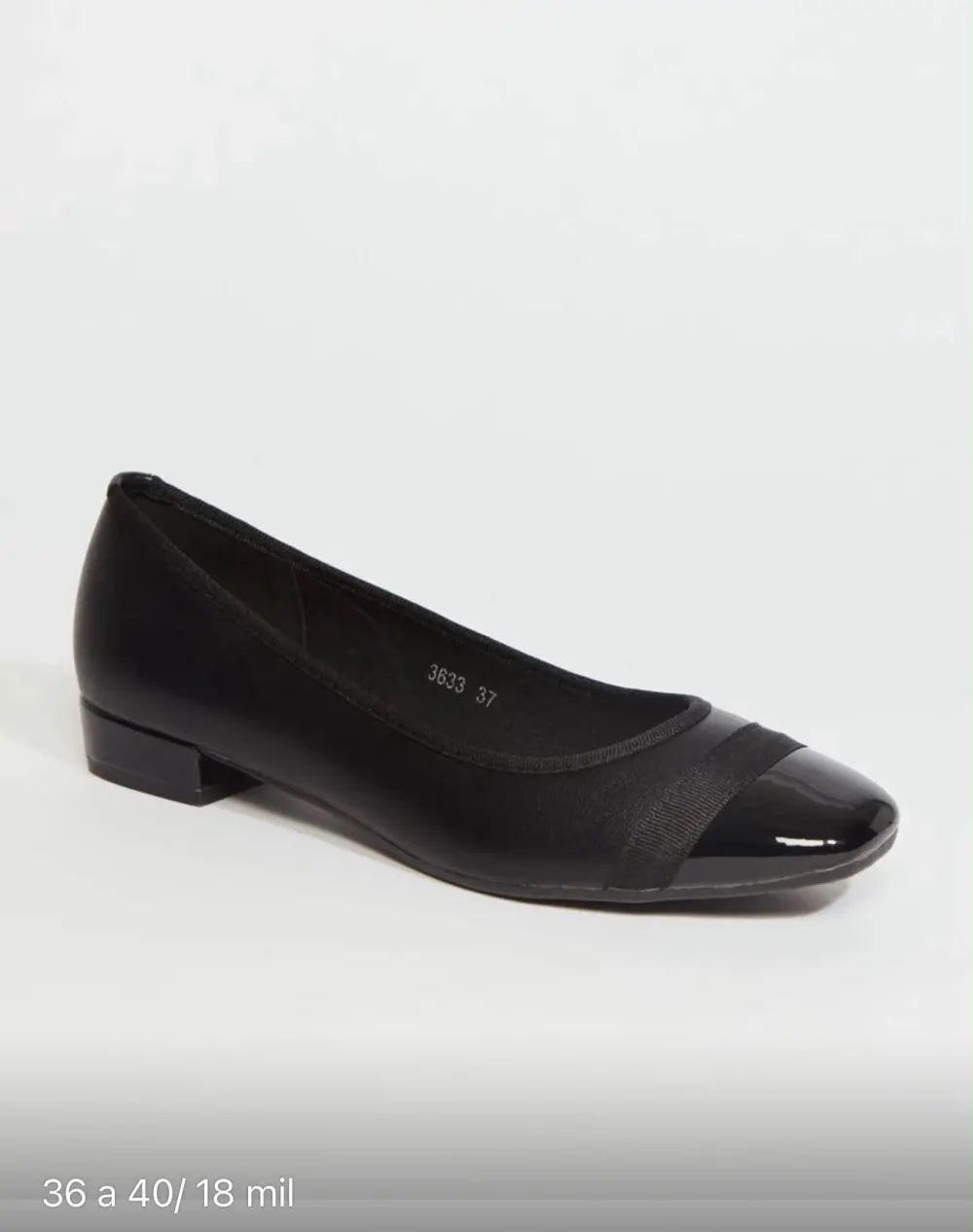 Ballerine bloc noire Suredelle - 2