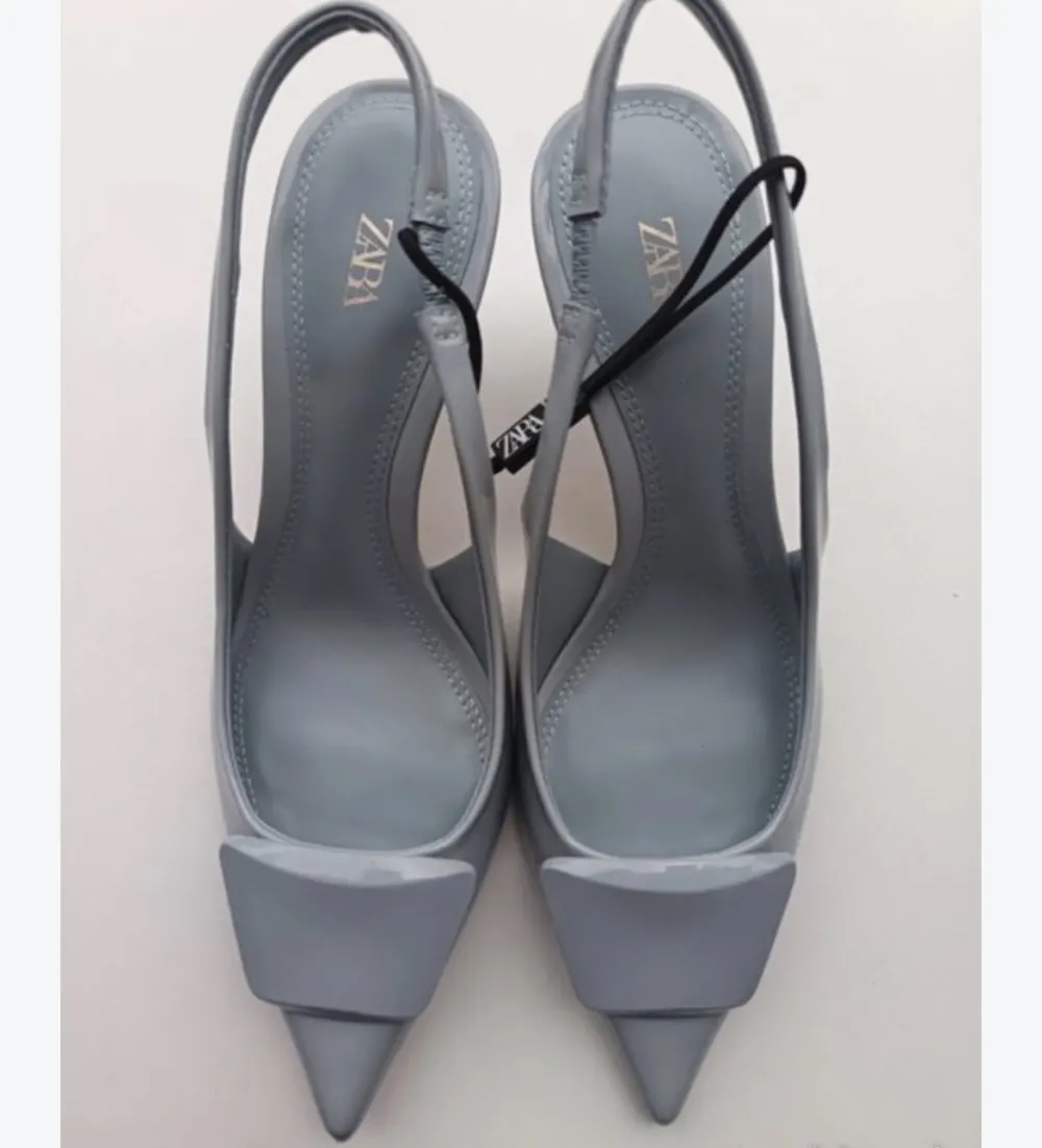Slingback bleu ciel Broche Zara - 2
