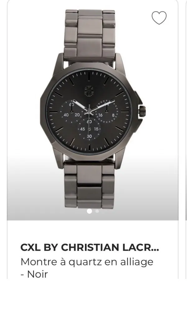 Montre noire Christian Lacroix - 2