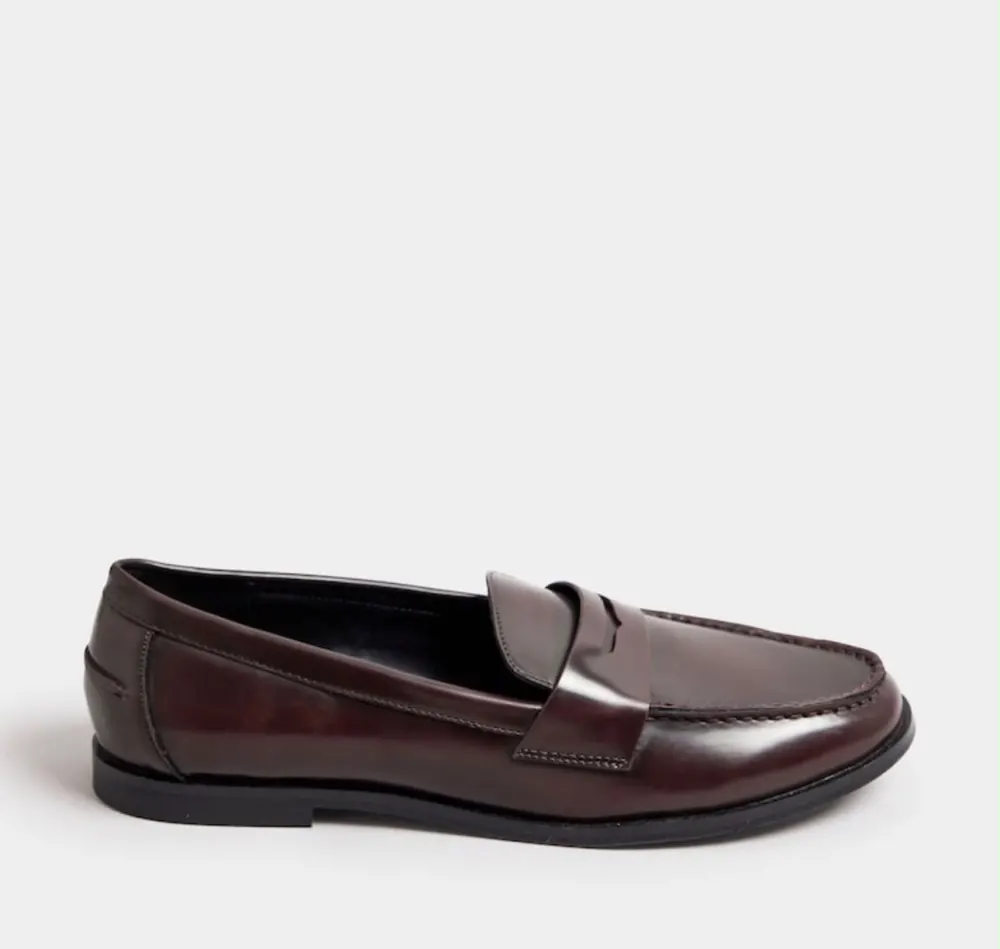 Mocassin bordeaux sombre Next - 2