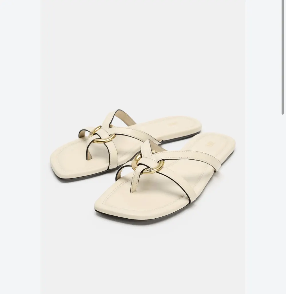 Mule plate beige Zara - 2