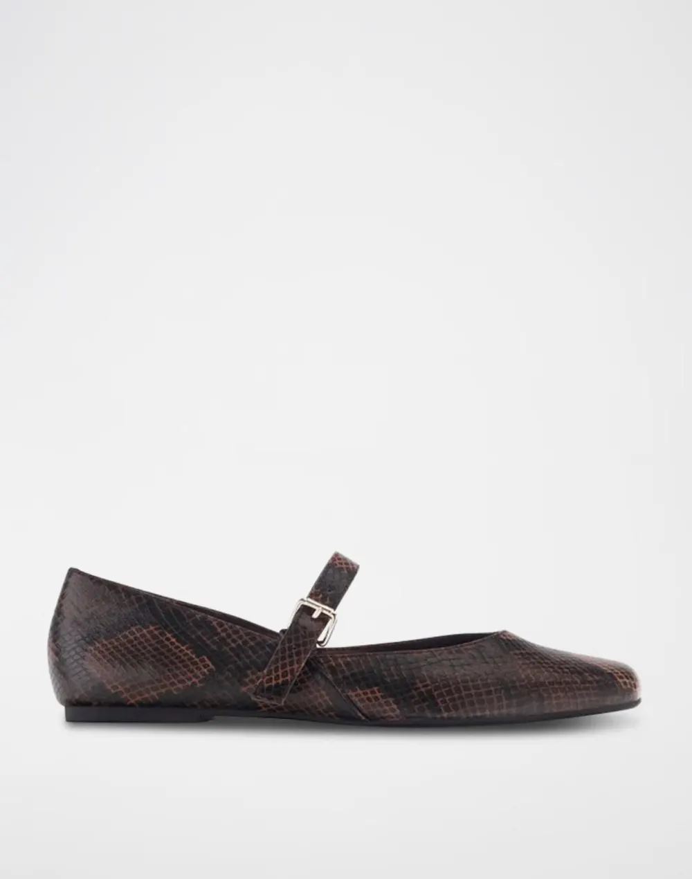 Ballerine python marronne Bohoo - 2
