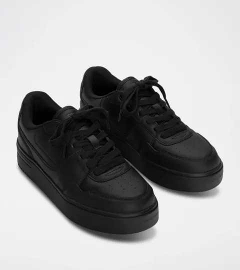 tennis noir semelle haute Pull&bear