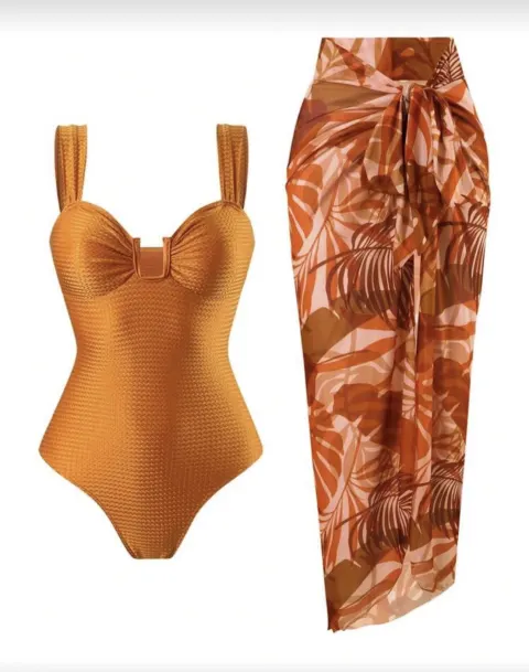 Maillot de bain S orange