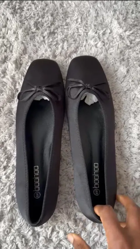 Bohoo ballerine noir