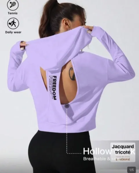 Sweat-shirt violet