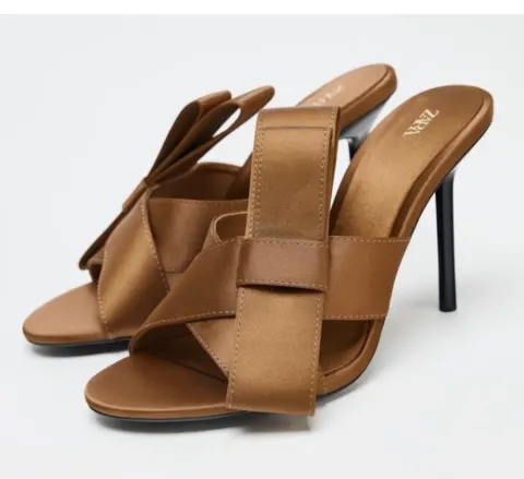 Mule marrone noeud Zara