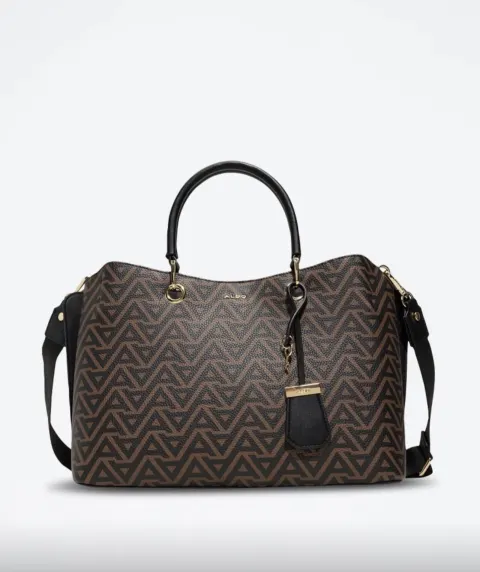 Aldo sac motif marron noir A