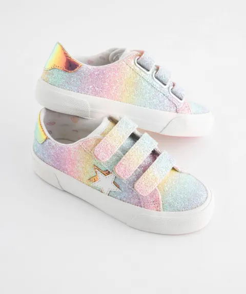 Tennis arc en ciel strass