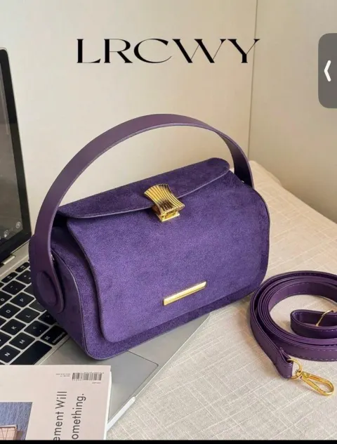 Mini sac clucht violet