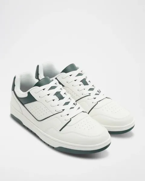 Tennis blanche verte Lefties