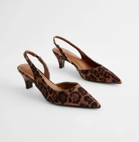 Slingback panthère Next