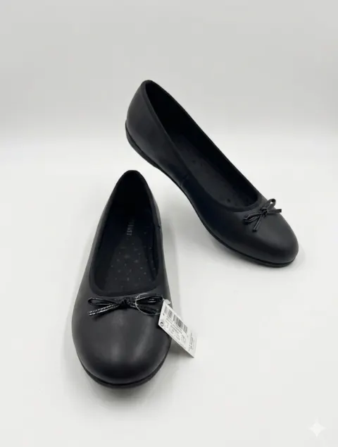 Ballerine noire à noeud Next