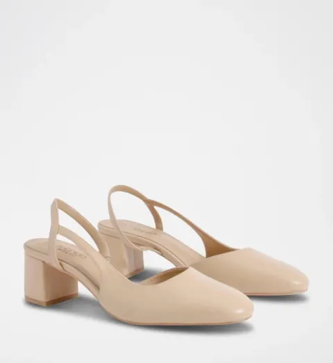 Slingback bloc beige Bohoo