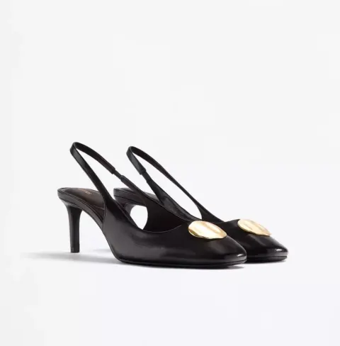 Slingback bordeau boucle Lefties