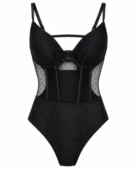 Maillot de bain body noir