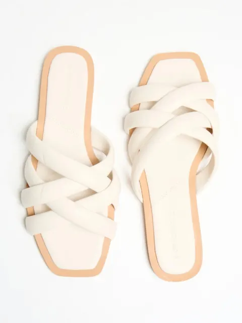 Mule plate beige Stradivarius