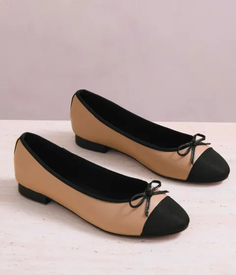 Ballerine camel noire Lipsy Next