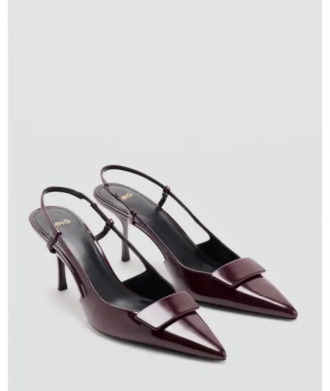 Slingback bordeau Mango