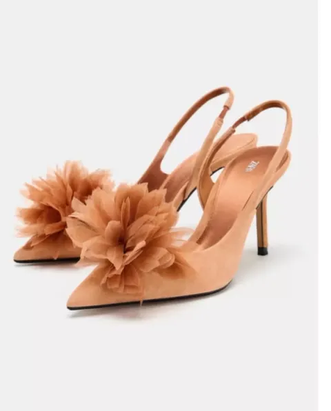 Slingback orange brique Zara