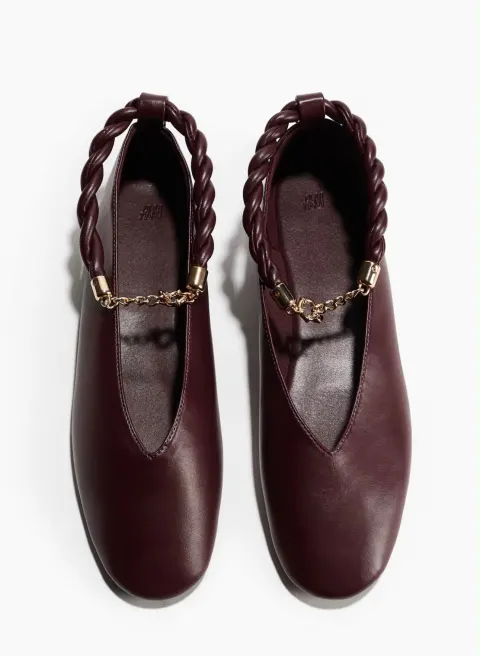Ballerine bordeaux H&M
