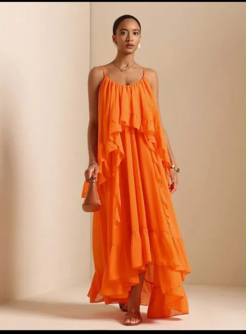 Robe orange SHEIN