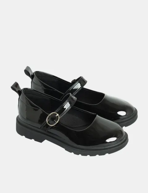 Ballerine noire vernie Cool Club