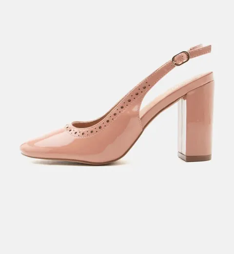 Slingback bloc saumon Anna Field