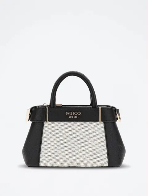 Sac noir blanc Guess