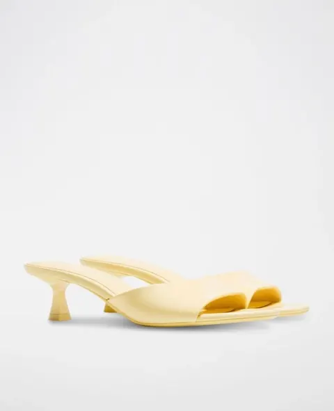 Mule jaune Bershka