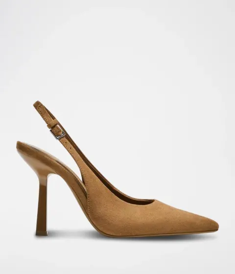 Slingback camel Bershka