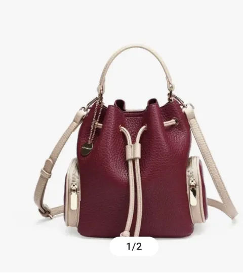 Sac sceau rouge à poches