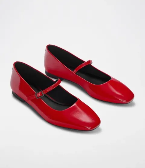 Ballerine rouge Bershka