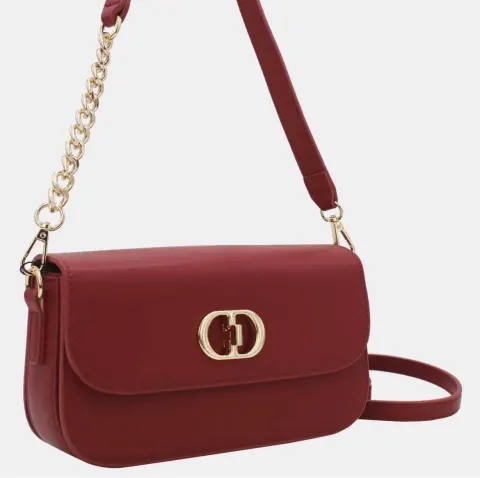 Sac clucht rouge bordeaux CD Tom&Eva