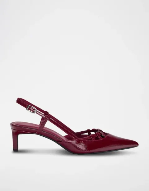 Slingback bordeaux Pull&Bear