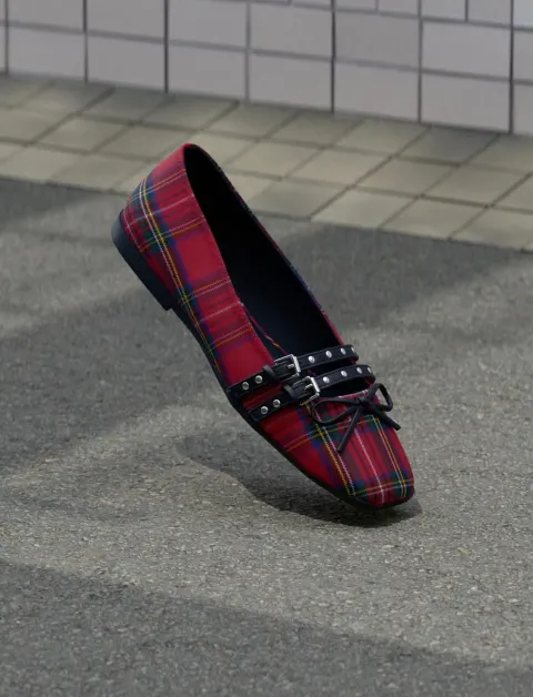Ballerine rouge vert Even&ODD