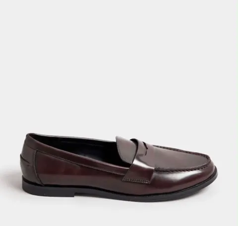 Mocassin bordeaux sombre Next